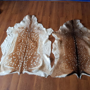 Leather fallow deer rug tannery manufacturer skins wholesale