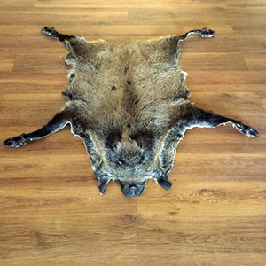 Leather boar rug tannery manufacturer leather wholesale skin