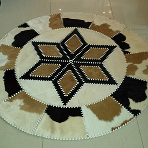 Sheepskin rug sewn together tannery manufacturer wholesale