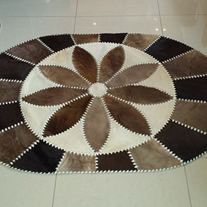 Sheepskin rug sewn together tannery manufacturer wholesale